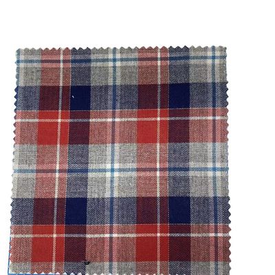 Customised Design Highweight Breathable 100cotton Yarn Dyed Check Fabrics For t-shirt Memory