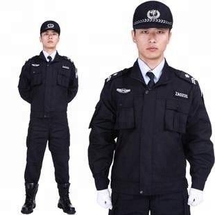 School Uniform Fabrics in Plain Dyed 100% Polyester for Security Guard Dress Bag