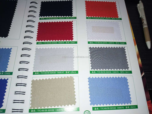 190-240gsm TC drill fabric for workwear 65 polyester 35 cotton blend TWILL style
