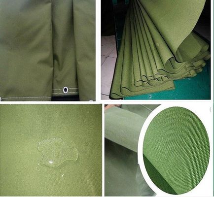 4-5 Grade Colour Fastness PVC Coated Canvas Fabric for Water Resistant Cover/Tent