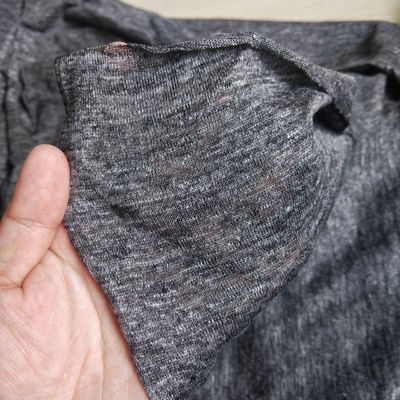 Jinsuo Grey Melange 4 Ways Stretch Woven Fabric with Medium Weight and 130*70 Density