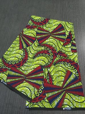 100% Cotton REAL WAX African Ankara Fabrics with Carded Yarn Type and BATIK Pattern
