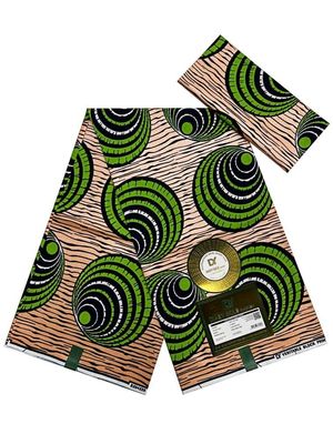 100% Cotton REAL WAX African Ankara Fabrics with Carded Yarn Type and BATIK Pattern