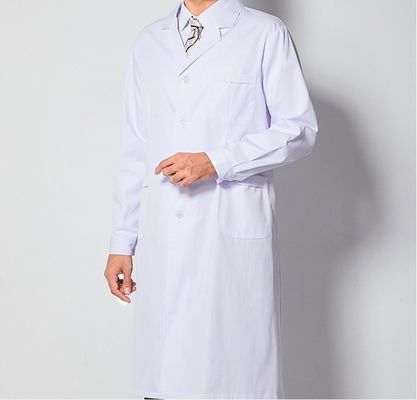65% Polyester 35% Cotton Bleach White Waterproof Labcoat/Workwear/Uniform for Labcoat