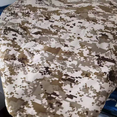 Middle East of High Tear Strength Poly Cotton Ribstop Camouflage Fabric with VAT DYED
