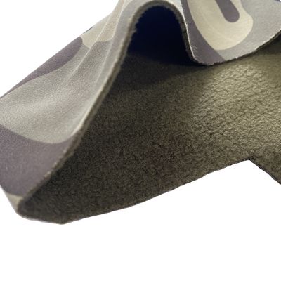 Printed Waterproof Multicam Camouflage Polar Fleece Softshell Fabric for Outdoor Jacket
