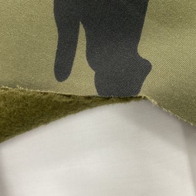 Printed Waterproof Multicam Camouflage Polar Fleece Softshell Fabric for Outdoor Jacket