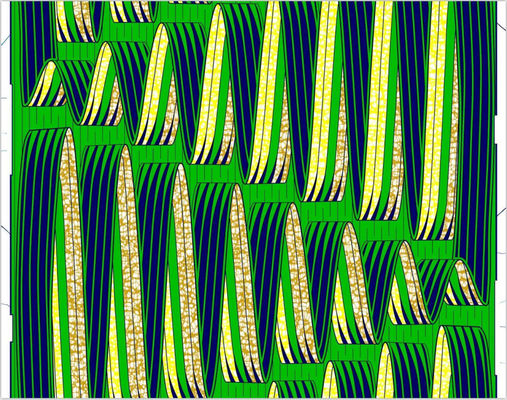 100% Cotton African Wax Fabric For Dress Custom Woven Ankara Design Wax Printing