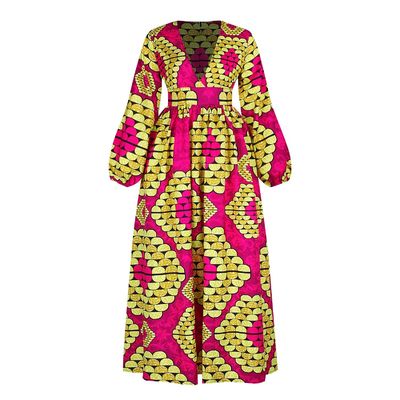 Super Wax Hollandais 100% Cotton Fabric for African Clothing Dress Width 57/58&quot; Style DOT
