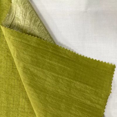 Shiny Metal Coated Fabric Gridstop Nylon for Fashion Accessories-Bags Purses Totes