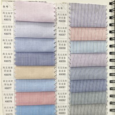 Medium Weight Yarn Dye Stretch Creases Jacquard Fabric for Workwear 80 20 Polycotton TC