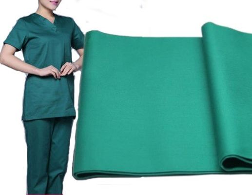 Customized Color 170-200gsm Scrubs Fabric for Medical Uniform and Surgical Gown Made