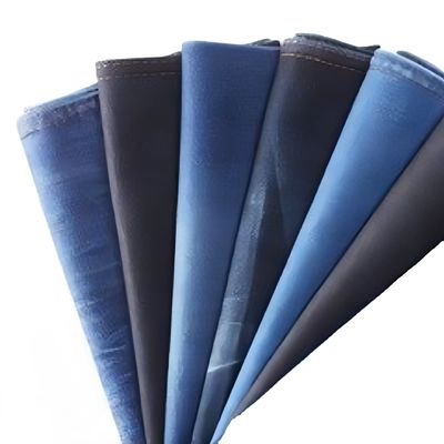 Pattern YARN DYED 230gsm 100% Cotton Twill Competitive Washed Denim Fabric for Jeans