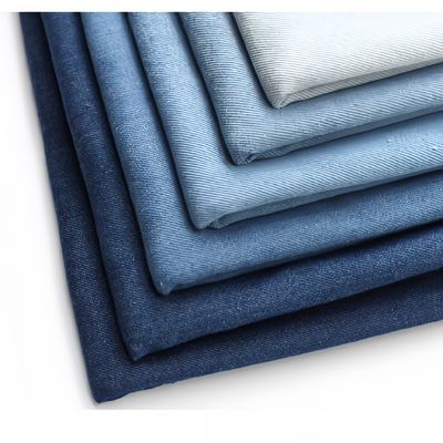 Pattern YARN DYED 230gsm 100% Cotton Twill Competitive Washed Denim Fabric for Jeans