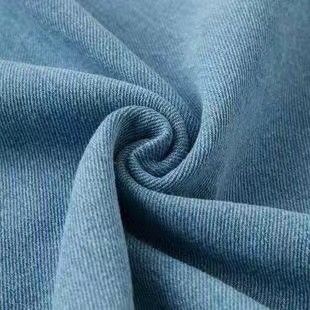Pattern YARN DYED 230gsm 100% Cotton Twill Competitive Washed Denim Fabric for Jeans