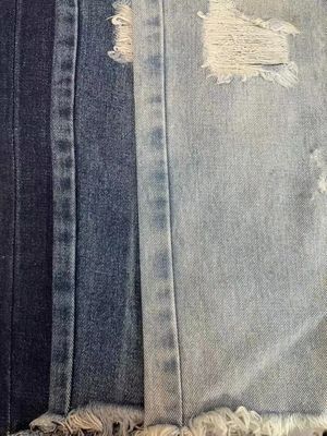 Pattern YARN DYED 230gsm 100% Cotton Twill Competitive Washed Denim Fabric for Jeans