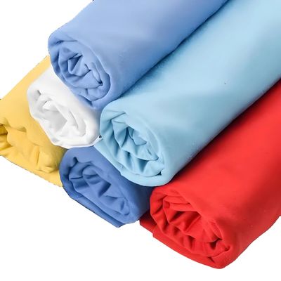 Knitted Type Weft Trendy Spandex TC 65 35 or 100% Cotton Hospital White Nurse Doctor Uniform Fabric