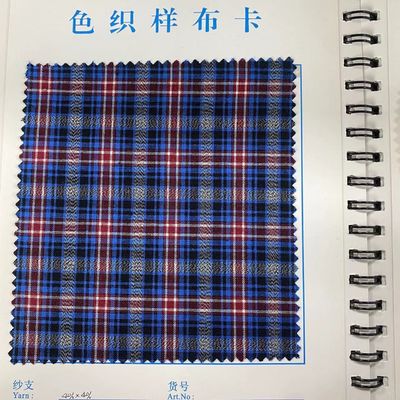 Customised Design Highweight Breathable 100cotton Yarn Dyed Check Fabrics For t-shirt Memory