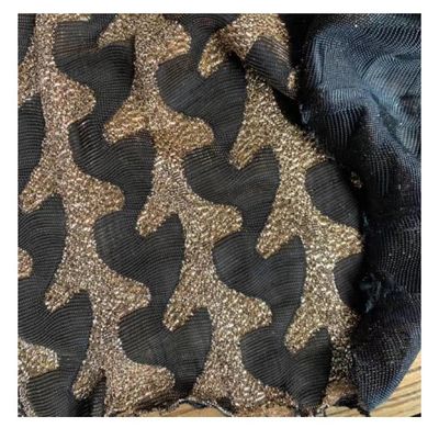 100% Polyester Metallic Jacquard Brocade Fabric in Ready Stock Color for Your Requirements