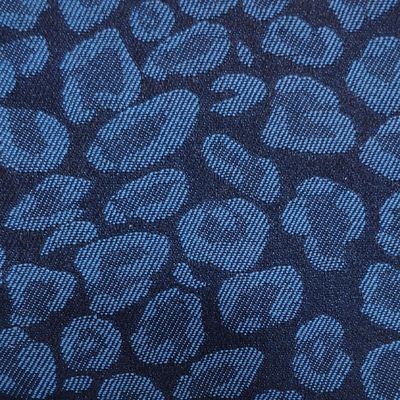 Printed 4 Way Stretch Denim Fabric Quick-Dry and with Leopard Pattern